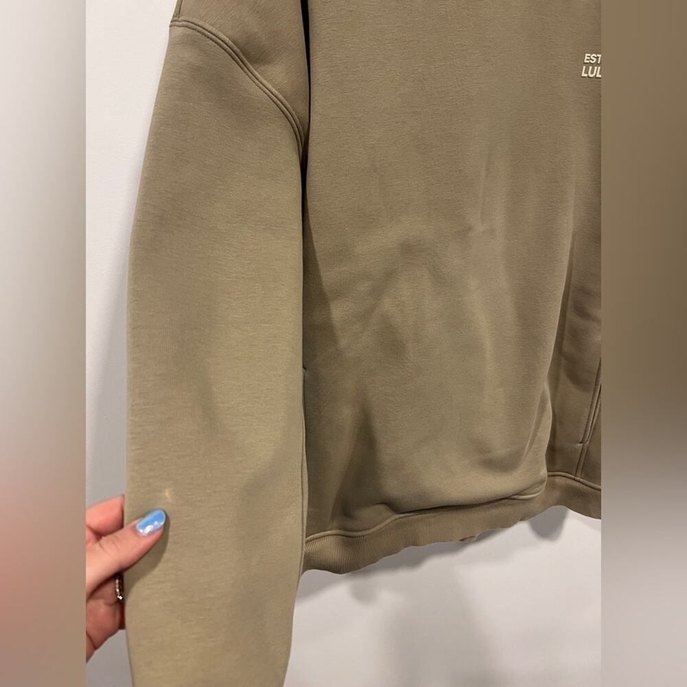 Lululemon Heavyweight Oversized Hoodie Taupe Brown Tan - Picture 4 of 6